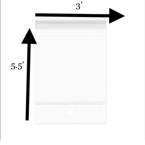 50pcs Bundle 25ct (6x9”) & 25ct (3x5-1/2”)Clear Cello Bags w/Free Sticke… - Picture 4 of 9